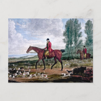 Cartão Postal O caçador para os seus majestys harriers