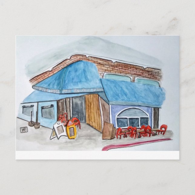 Cartão Postal O Café da Vela (Frente)