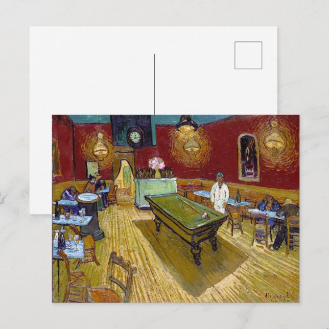 Cartão Postal O Café Noturno | Van Gogh | (Frente/Verso)