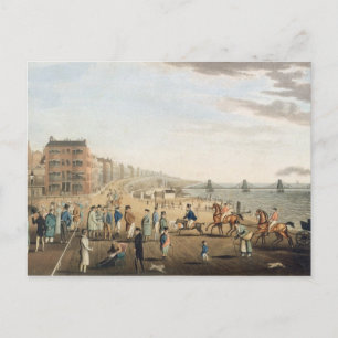 Cartão Postal O cais de corrente em Brighton com caracteres (tch