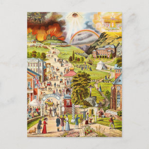 Cartão Postal O caminho amplo e estreito pelo British SChool