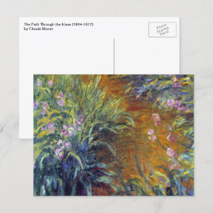 Cartão Postal O Caminho Através das Irrisões por Claude Monet