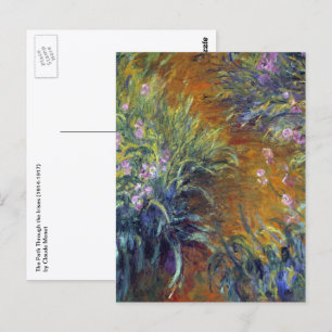 Cartão Postal O Caminho Através das Irrisões por Claude Monet