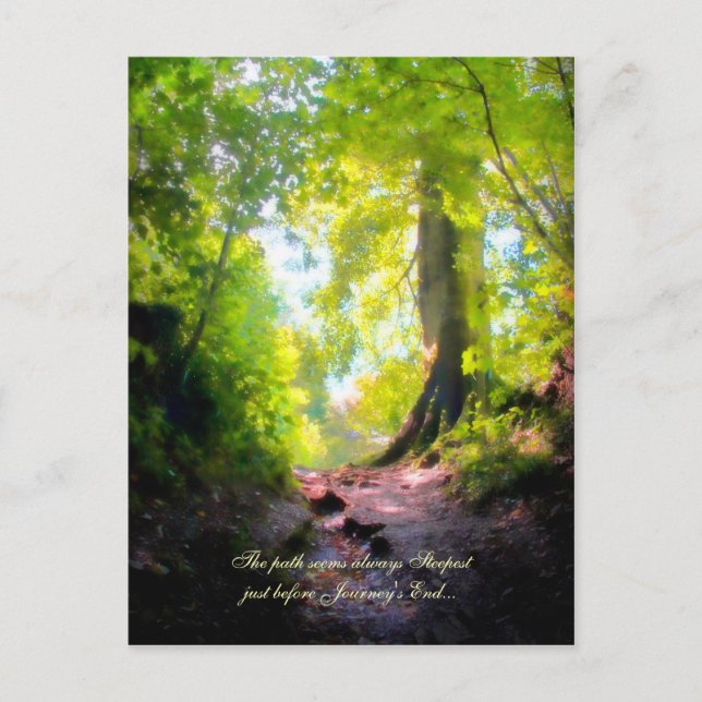 Cartão Postal O caminho parece sempre mais íngreme... (Frente)