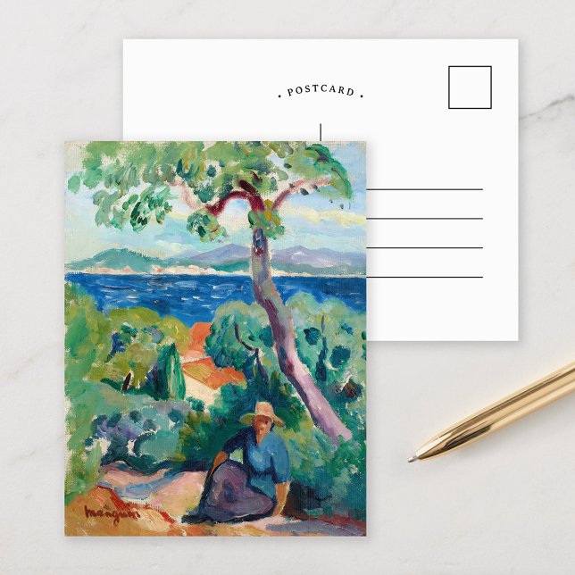 Cartão Postal O Caminho Por Trás Do Exterior | Henri Manguin (Criador carregado)