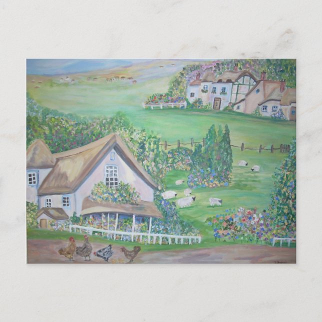 Cartão Postal O campo inglês (Frente)