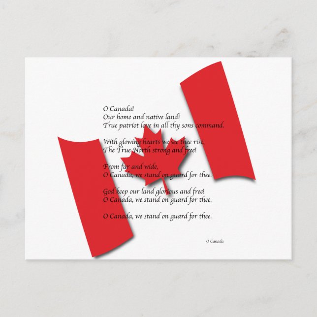 Cartão Postal O Canadá (Frente)