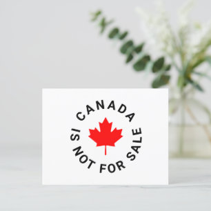 Cartão Postal O Canadá não está à venda de texto personalizado d