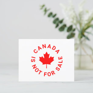 Cartão Postal O Canadá não está à venda para a tipografia das fo