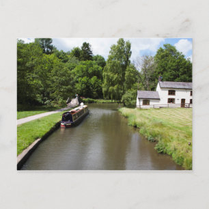 Cartão Postal O Canal Caldon Consall Staffordshire
