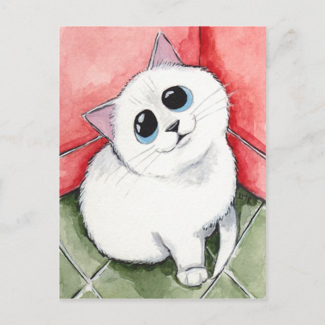 Cartão Postal O Canto Malvado: Tempo esgotado - arte Cat (Frente)