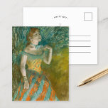 Cartão Postal O Cantor em Verde | Edgar Degas<br><div class="desc">O Cantor em Verde (1884) do artista impressionista francês Edgar Degas. Degas é famoso por seus desenhos pastel e pinturas a óleo. Ele foi mestre em representar o movimento, como se pode ver em suas muitas obras de dançarinos balés. Use as ferramentas de design para adicionar texto personalizado ou personalizar...</div>