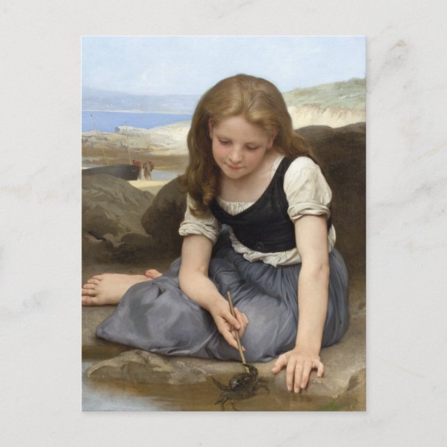 Cartão Postal O Caranguejo de William-Adolphe Bouguereau (Frente)