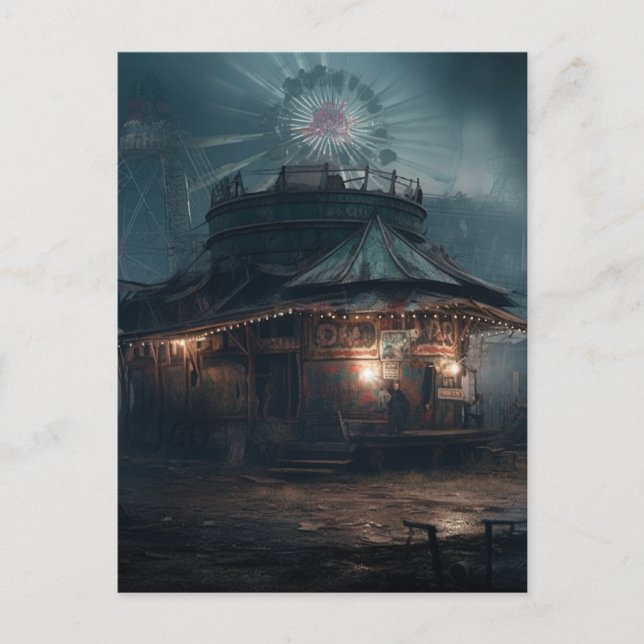 Cartão Postal O Carnaval Abandonado Assombrado (Frente)