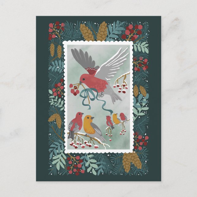 Cartão Postal O Cartão-postal da canção da Terra de inverno (Frente)