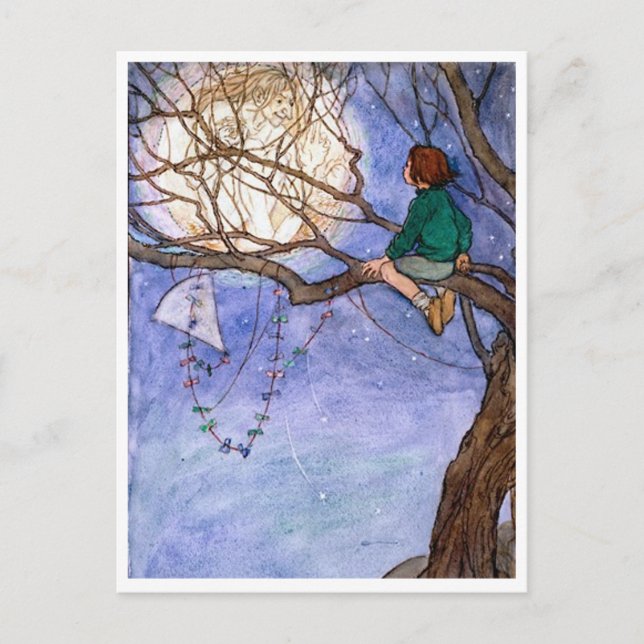 Cartão Postal O cartão-postal do Homem na Lua (Frente)