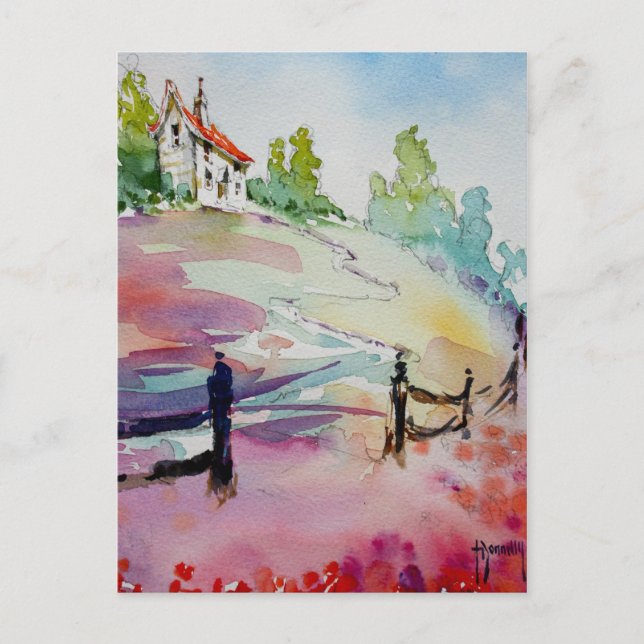 Cartão Postal O Cartão-Postal House On Hill (Frente)
