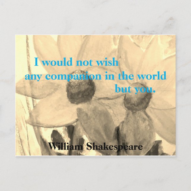 Cartão Postal O Cartão-postal Tempest Shakespeare (Frente)