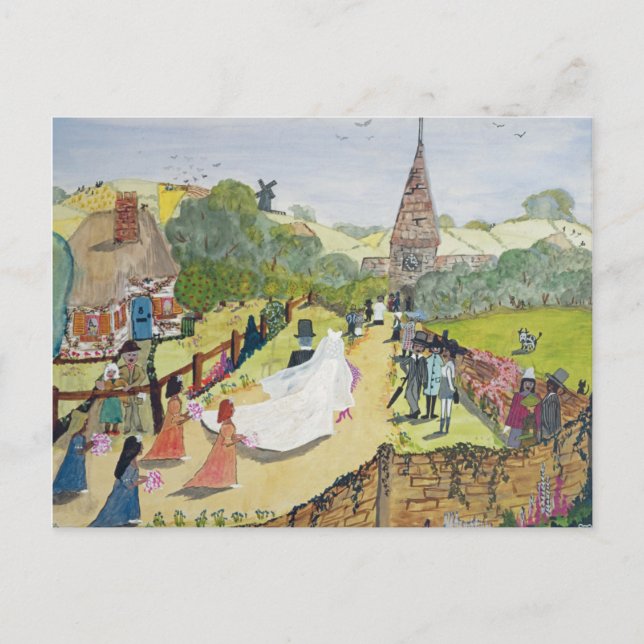 Cartão Postal O Casal Feliz (Frente)