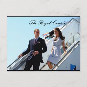 Cartão Postal O Casal Real Príncipe William e Kate MIdleton