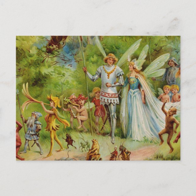 Cartão Postal O Casamento da Thumbelina (Frente)
