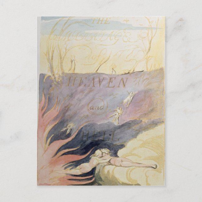Cartão Postal O casamento do céu e do inferno (Frente)