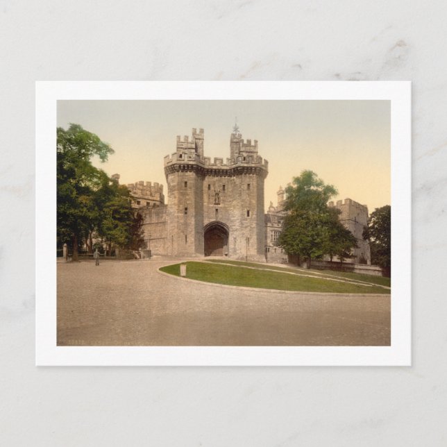 Cartão Postal O Castelo de Gateway Lancaster (Frente)