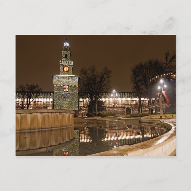 Cartão Postal O Castelo de Milão (Frente)