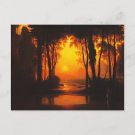 Cartão Postal O Castelo Encantado por Francis Danby