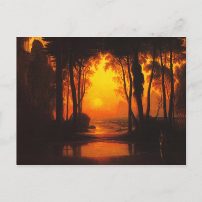 Cartão Postal O Castelo Encantado por Francis Danby (Frente)