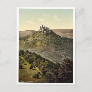 Cartão Postal O castelo, Hohenzollern, Alemanha, raro Photochrom