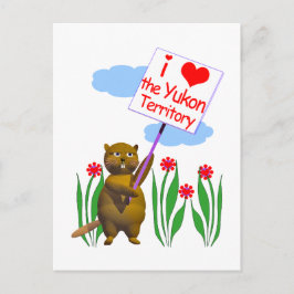 Cartão Postal O castor canadense ama o Yukon