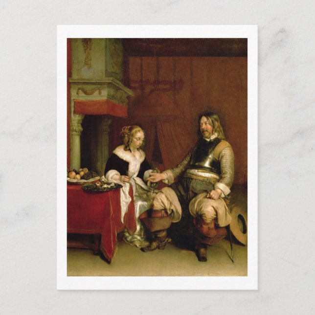 Cartão Postal O Cavalheiro Soldado (óleo na canvas) (Frente)