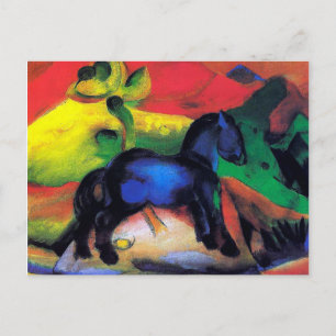 Cartão Postal O cavalo azul de Franz Marc