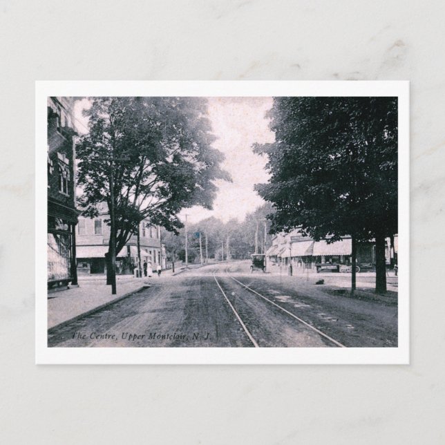 Cartão Postal O Centro, Montclair NJ Vintage (Frente)