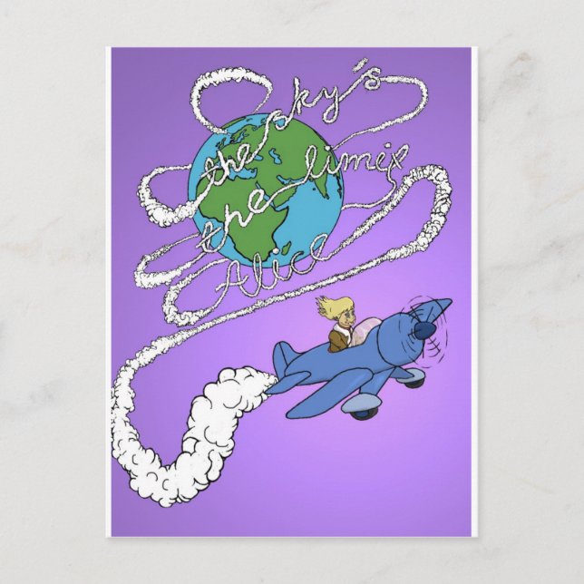 Cartão Postal o céu é o limite alice.jpg (Frente)