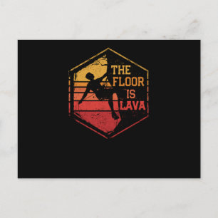 Cartão Postal O chão é lava Escalada de rocha divertida boulderi