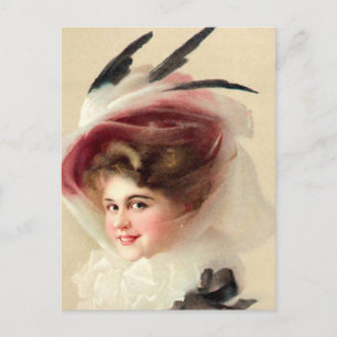 Cartão Postal O Chapéu De Penas De Hawk