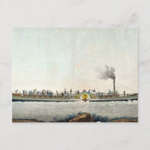 Cartão Postal O Charles-Philippe, o primeiro barco a vapor