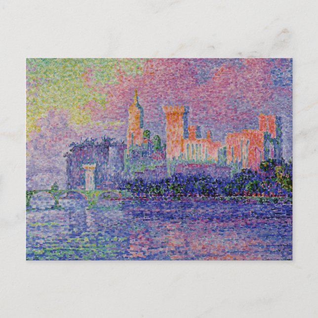 Cartão Postal O Château des Papes de Signac (Frente)