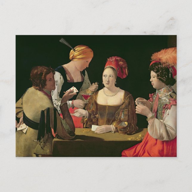 Cartão Postal O Cheat com o Ás dos Diamantes (Frente)