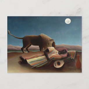 Cartão Postal O cigano adormecido, Henri Rousseau