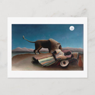Cartão Postal O cigano adormecido, Henri Rousseau