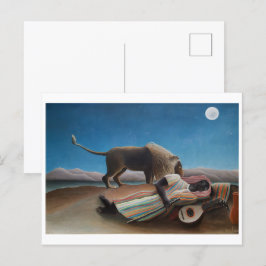 Cartão Postal O cigano adormecido | Henri Rousseau |