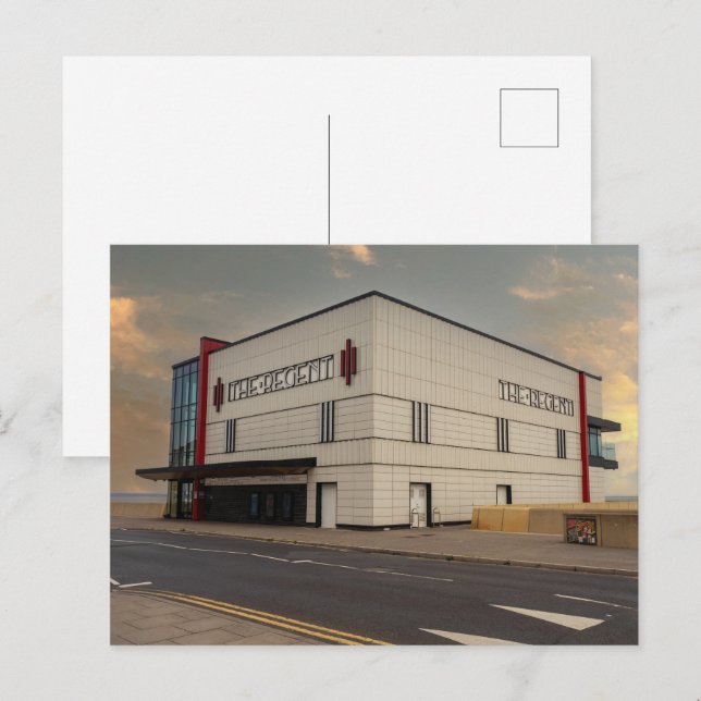 Cartão Postal O Cinema Regent, Redcar (Frente/Verso)