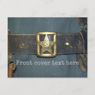 Cartão Postal O CINTO do GESTOR do exército vermelho da RSF