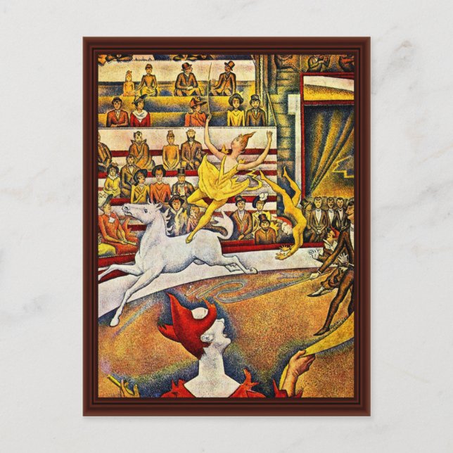 Cartão Postal O Circo De Seurat Georges (Frente)
