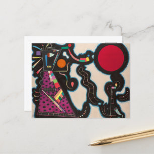 Cartão Postal O Círculo Vermelho de Wassily Kandinsky