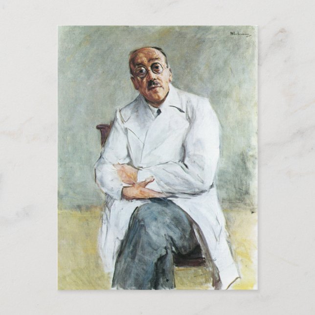 Cartão Postal O Cirurgião (por Max Liebermann) (Frente)