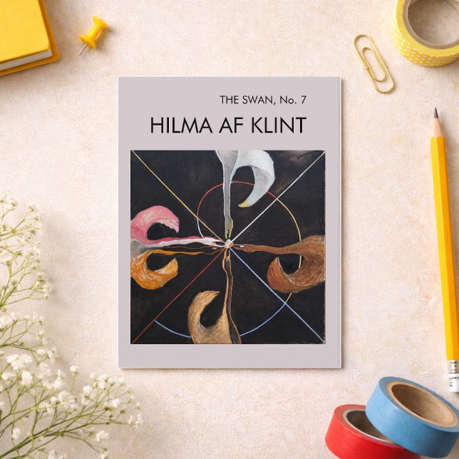 Cartão Postal O Cisne Nº 7, Hilma af Klint (Criador carregado)